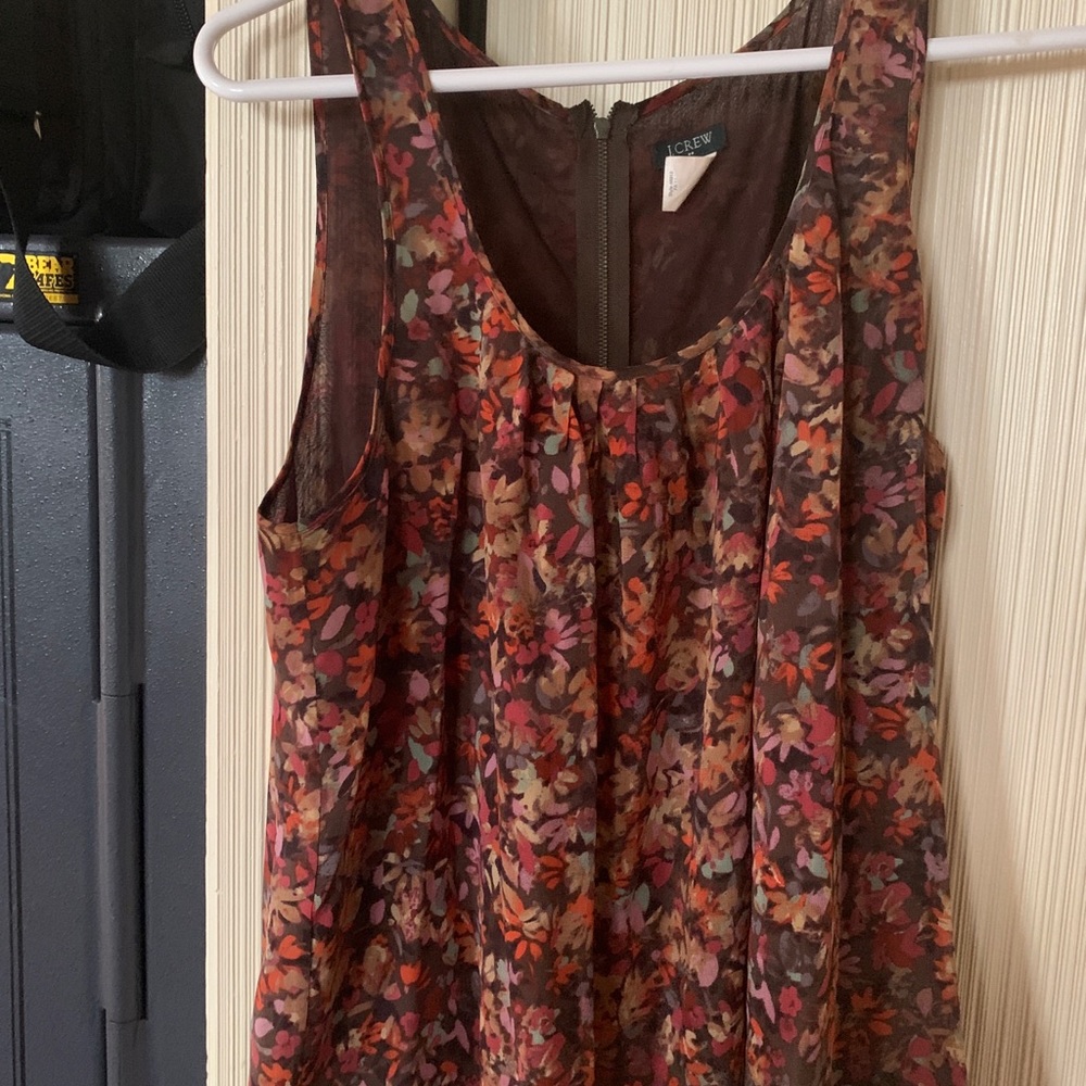 J crew silk sleeveless top